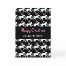 Horse Snowflake Lycklig julkort