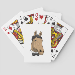Horse som gentleman med Bow tie Casinokort