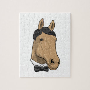 Horse som gentleman med Bow tie Pussel