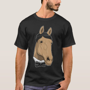 Horse som gentleman med Bow tie T Shirt