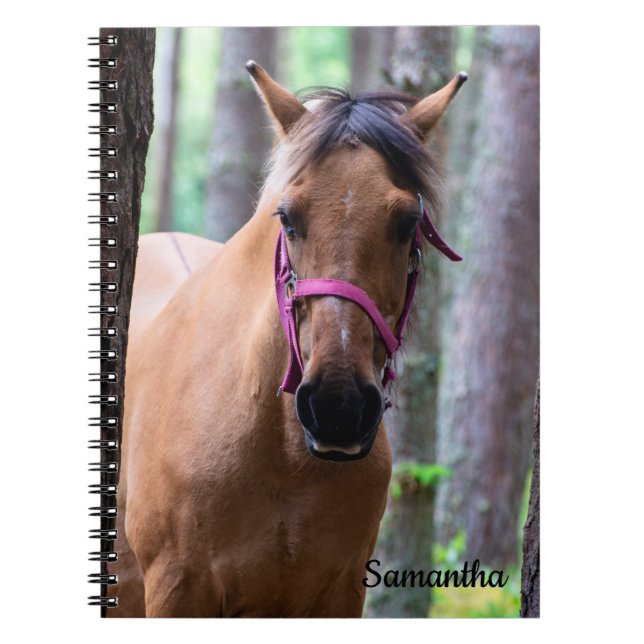 Horse Spiral Notebook Anteckningsbok (Framsidan)