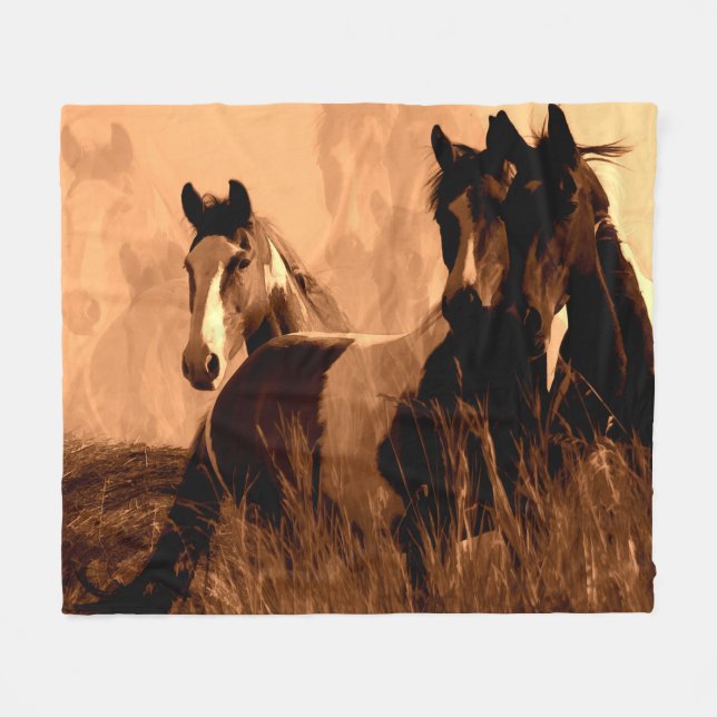 Horse Spirits Fleecefilt (Framsidan (Horisontell))