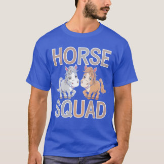 Horse Squad Group Family Friendseam vän T Shirt
