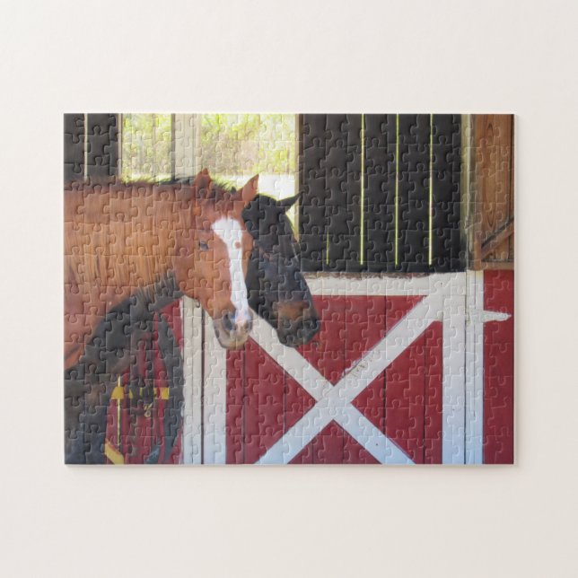 Horse Stable - Farm Life Series - Puzzle Pussel (Horisontell)