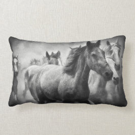 Horse Stampede Lumbar Pillow Lumbarkudde