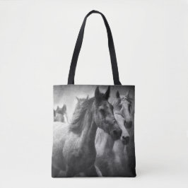 Horse Stampede Tote Bag Tygkasse