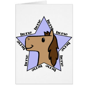 Horse Star Hälsningskort