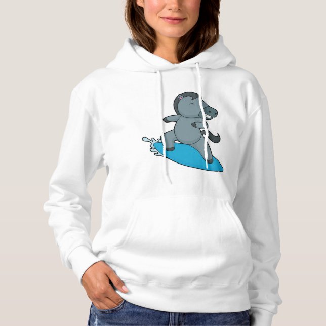 Horse Surfer Vatten sport T Shirt (Framsida)