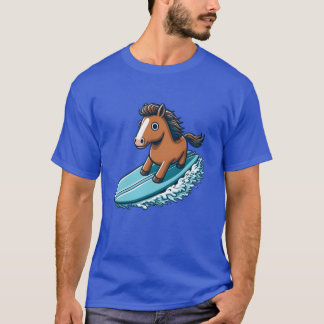 Horse Surfing Boy T Shirt
