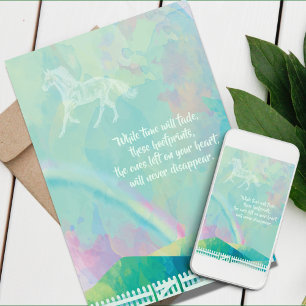 Horse Sympathy Card, Horse Condolence Card Kort