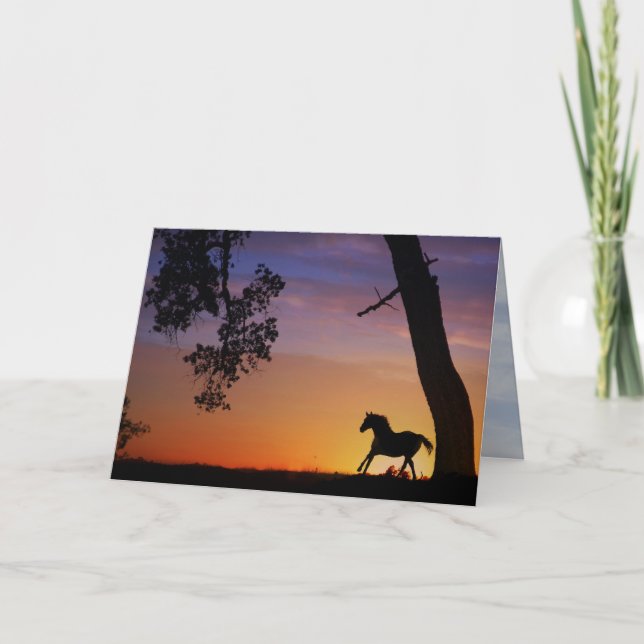 Horse sympathy Card Kort (Framsida)