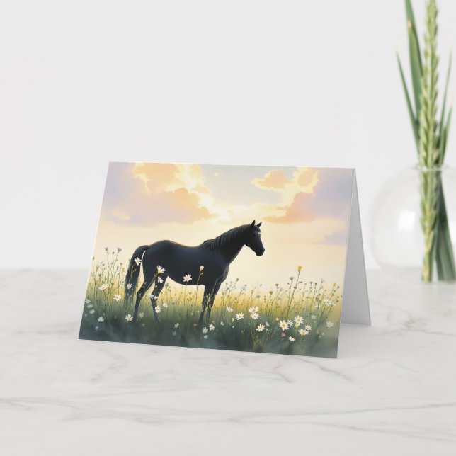 Horse Sympathy Card Tack Kort (Framsida)