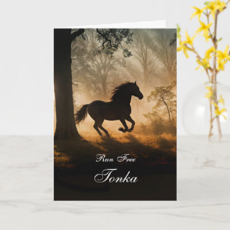 Horse Sympathy Condolences Loss Namn Kort