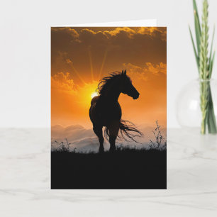 Horse Sympathy Condolences Loss of Horse Windblown Kort