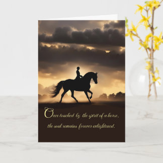 Horse Sympathy Loss of Horse Kort