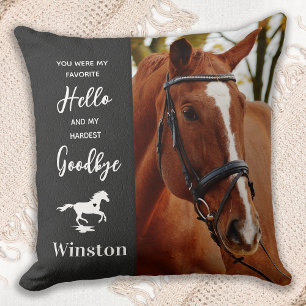 Horse Sympathy Quote - Horse Loss - Pet Memorial Kudde