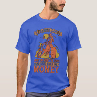 Horse Tävla Barrel Pappa I Just Land Horse Racer T Shirt