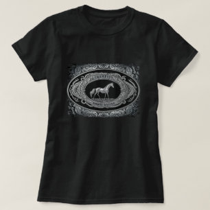 Horse Tävla Champion Event Land Western Buckle T Shirt
