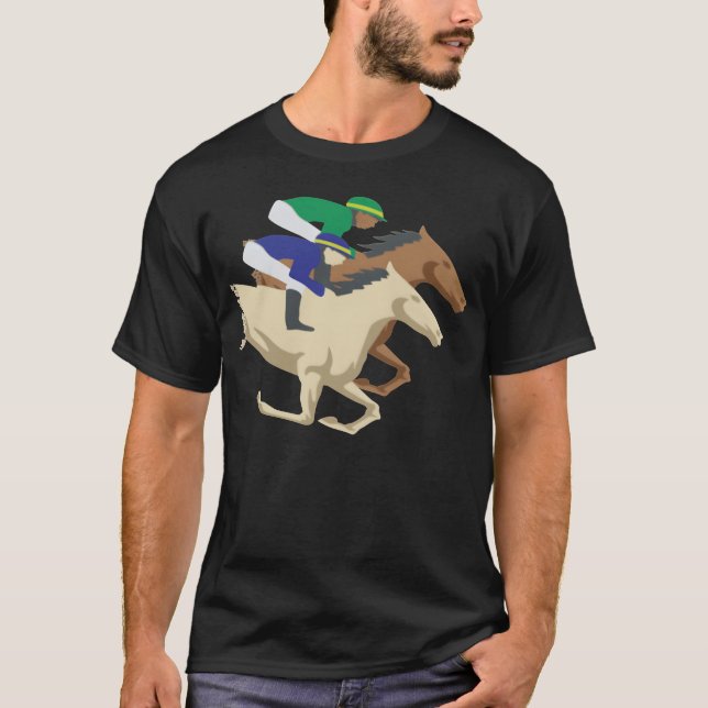 Horse Tävla Competition Horse Wrangler Gift famil T Shirt (Framsida)