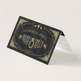 Horse Tävla Derby Wager Betting Slip Party Games Visitkort