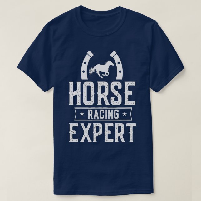 Horse Tävla Expert Horses Tävling Gallop Racer T Shirt (Design framsida)