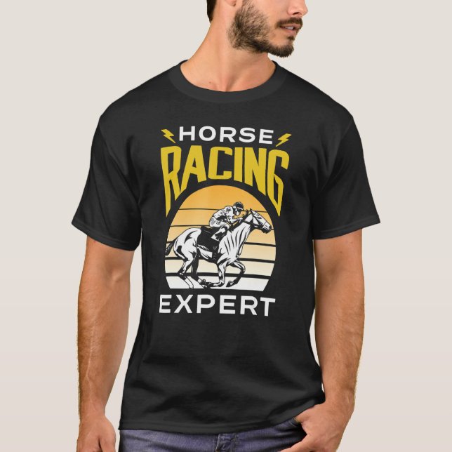 Horse Tävla Expert Horses Tävling Racer T Shirt (Framsida)