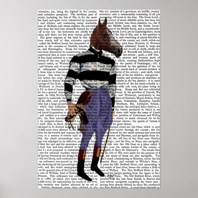 Horse Tävla Jockey Fullt Poster (Framsidan)