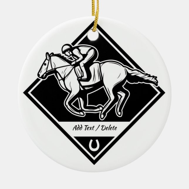 Horse Tävla Ornament (Framsidan)