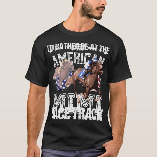 Horse Tävla Shirt Tävling Track Funny Quote Gift T (Framsida)