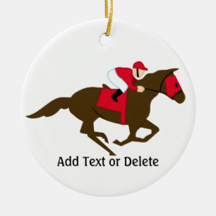 Horse Tävla - SRF Julgransprydnad Keramik