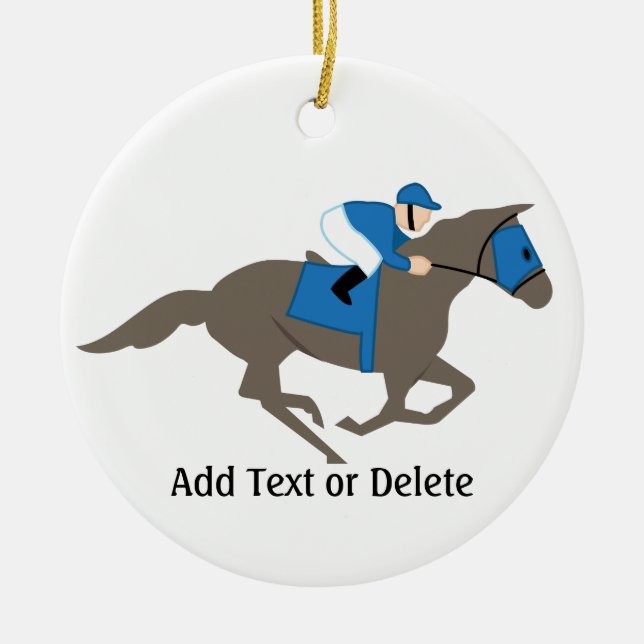 Horse Tävla - SRF Julgransprydnad Keramik (Framsidan)