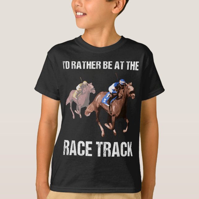 Horse Tävla Tävling Track Funny Quote Gift T Shirt (Framsida)