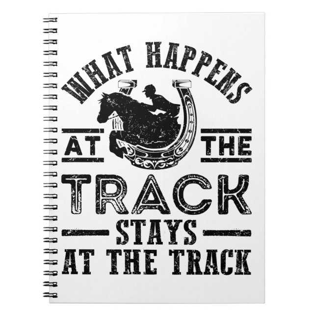Horse Tävla What events at the Track Anteckningsbok (Framsidan)