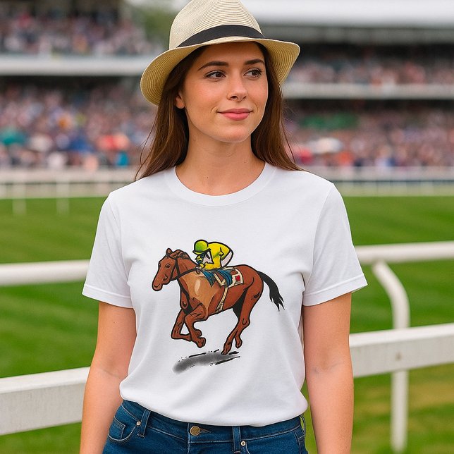 Horse Tävla Womens T-Shirt (Skapare uppladdad)