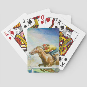 Horse Tävling av Newell Convers Wyeth Casinokort