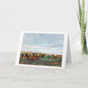 Horse Tävling, Edgar Degas Kort