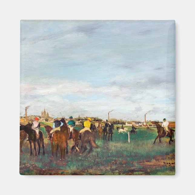 Horse Tävling, Edgar Degas Magnet (Framsidan)