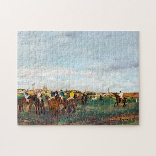 Horse Tävling, Edgar Degas Pussel (Horisontell)