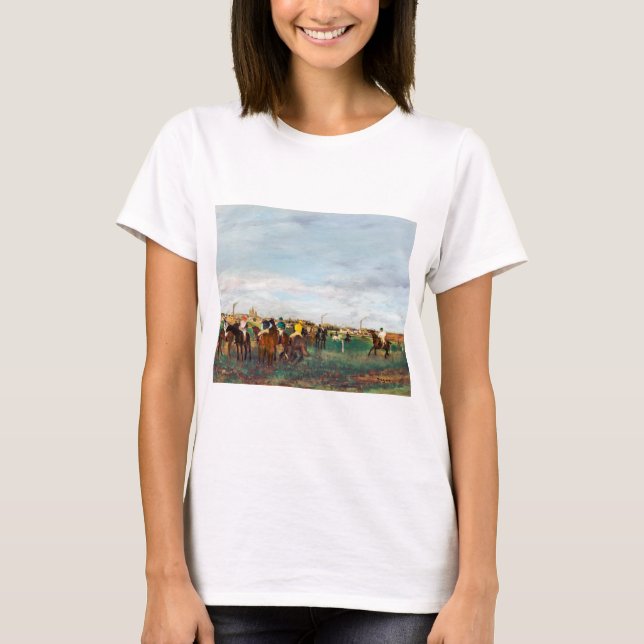 Horse Tävling, Edgar Degas T Shirt (Framsida)