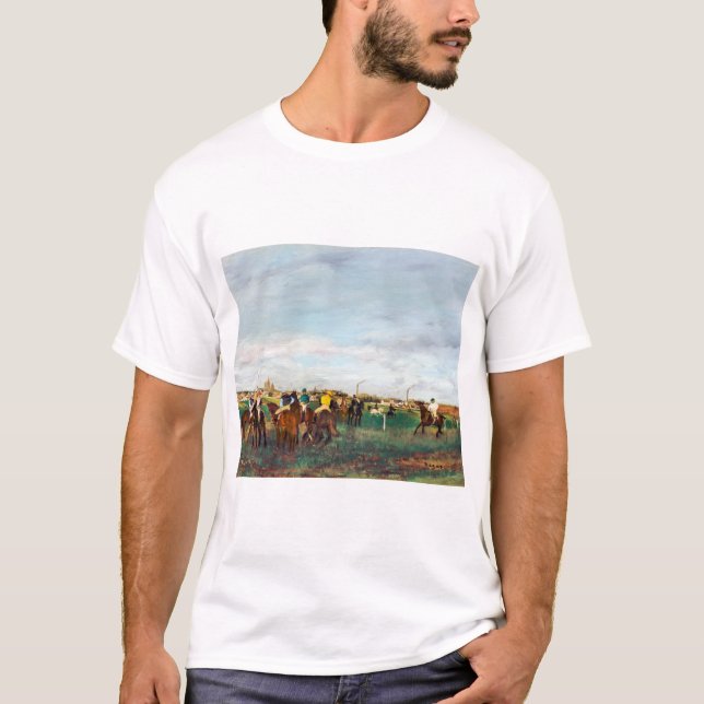 Horse Tävling, Edgar Degas T Shirt (Framsida)