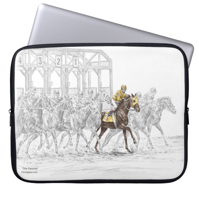 Horse Tävling StarGrind Laptop Fodral (Framsidan)
