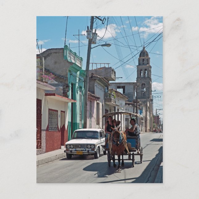 Horse taxi vykort (Framsida)