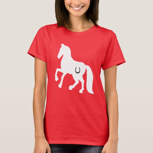 HORSE TEE, GIRLS, HORSESHOE T SHIRT (Framsida)