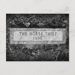 Horse Thief Gravestone Vykort