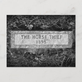 Horse Thief Gravestone Vykort
