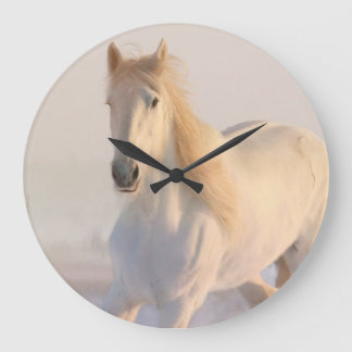 Horse Thned Clock Stor Klocka