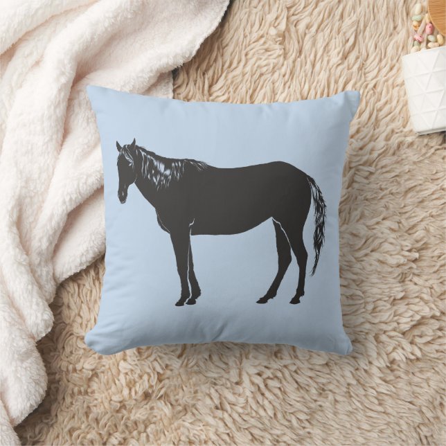 HORSE THROW PILLOW KUDDE (Filt)