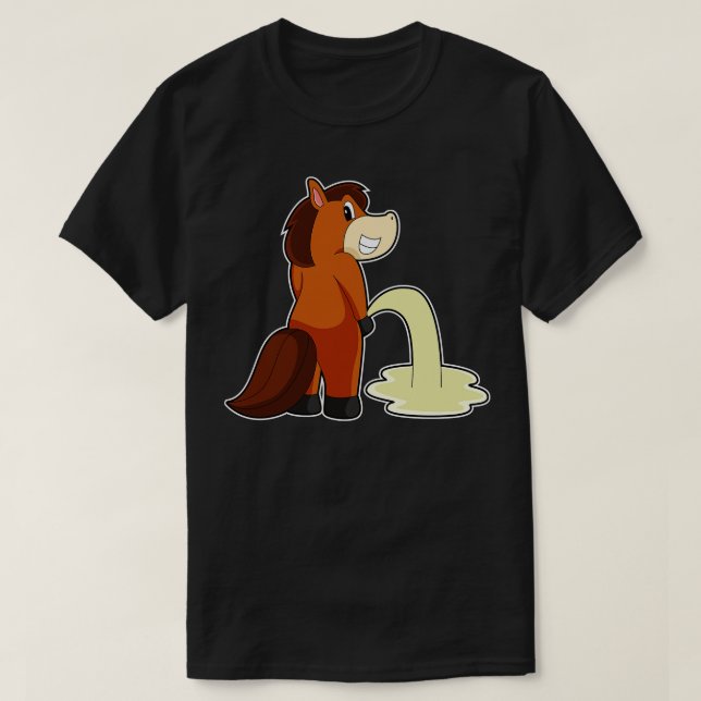 Horse Toilet T Shirt (Design framsida)