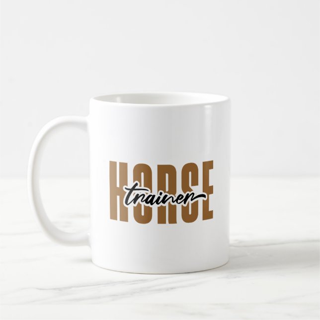 Horse Trainer Älskare Equestrian Riding Instructor Kaffemugg (Vänster)