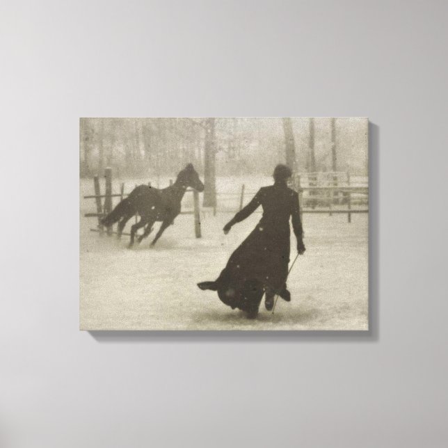 Horse Trainer av Felix Thiollier 1899 Canvastryck (Framsida)